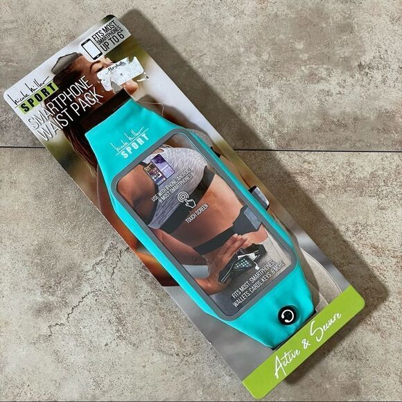 NWT Nicole Miller SPORT  Green touch screen Smart phone Waist Fanny pack bag - Picture 1 of 13